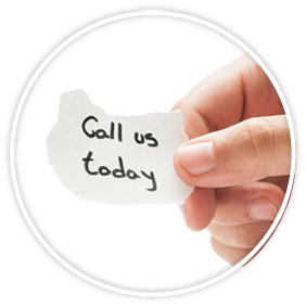 hand holding up written note that says call us today - CHEMWISE